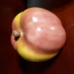 Large Ceramic Apple made in China. This is a nice size Apple good for decor 4 in